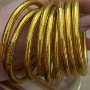 Buhda Girl: Gold All Weather Bangles